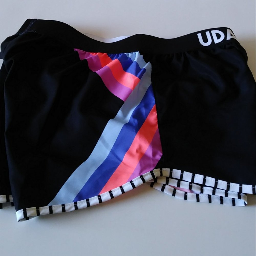 SOLD SOLD Varsity Black /Colorful Active Short S - Picture 9 of 16